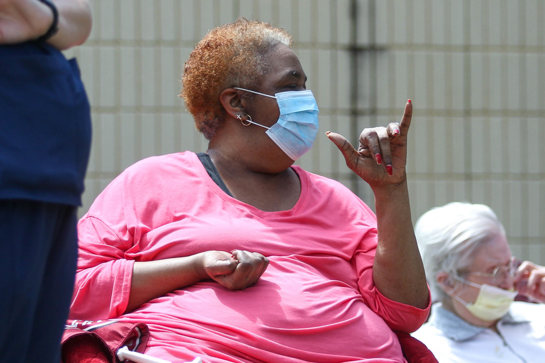 Car parade for Oak Park Nursing Home and Independent Living Community residents
